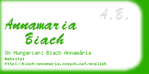 annamaria biach business card
